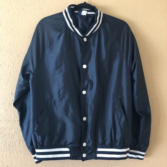 Divided Other - Dark Blue Divided Blue Varsity Jacket Lg.